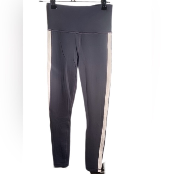 NWT Elation grey colour block 7/8 tight lightweight Stretch Yoga legging XXS - Picture 2 of 3